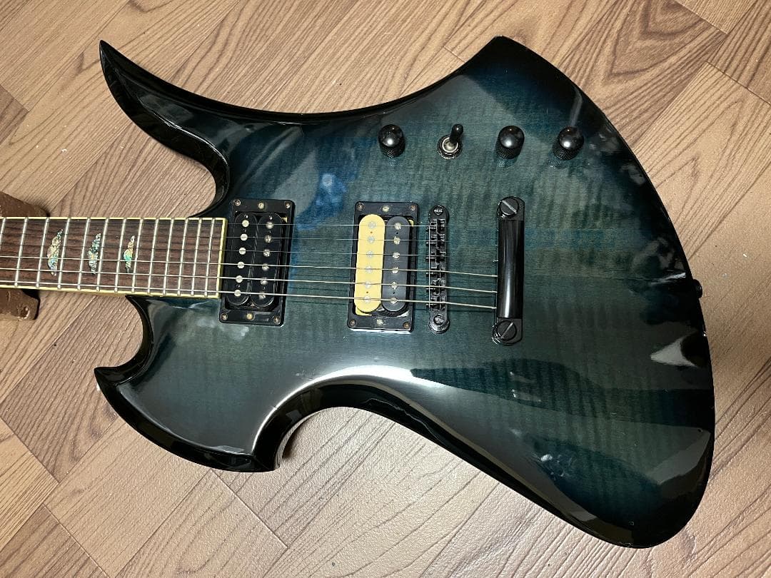 B.C.RICH モッキンバード シースルーブラック 虎目 ディマジオ ケース付