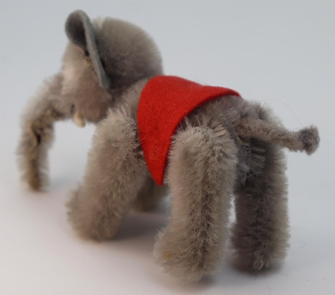 Schuco 1959年製 7325-Elefant 9cm グレーぬいぐるみ象