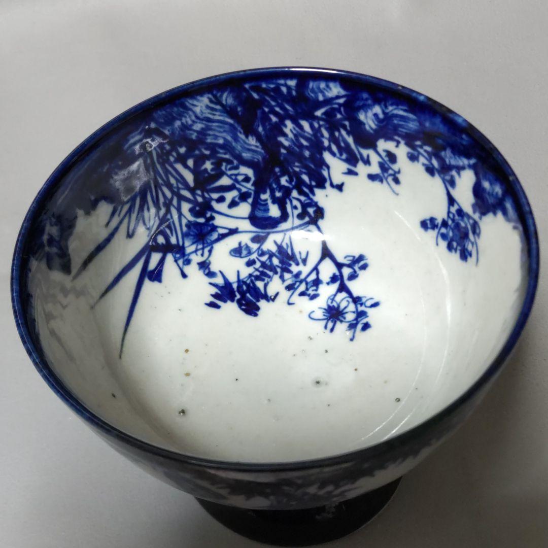 鮮やかな藍が素敵!昔の盃洗