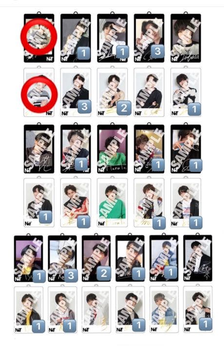 NxT treasure アクスタ チェキ風キーホルダー