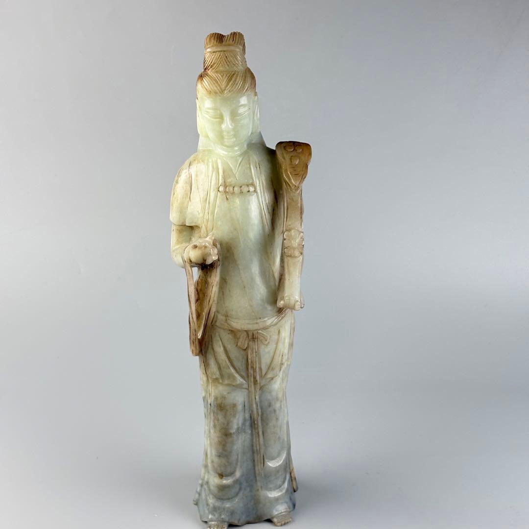 仏教美術 玉石 細密彫刻 立像 仏像