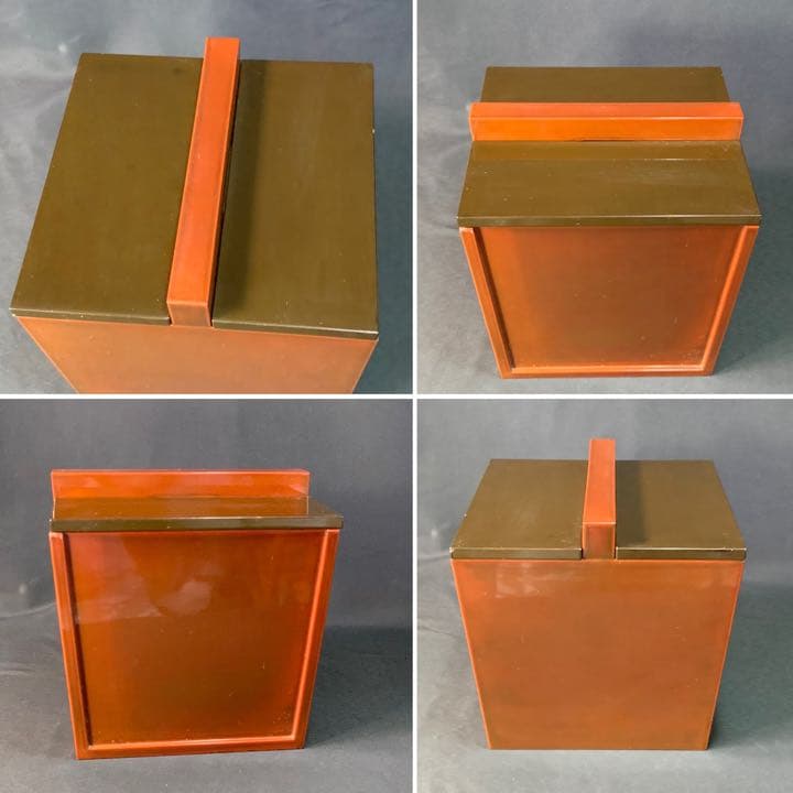 D992 送料無料　水桶　水指　塗　漆芸　金彩　千鳥　茶室　茶道具