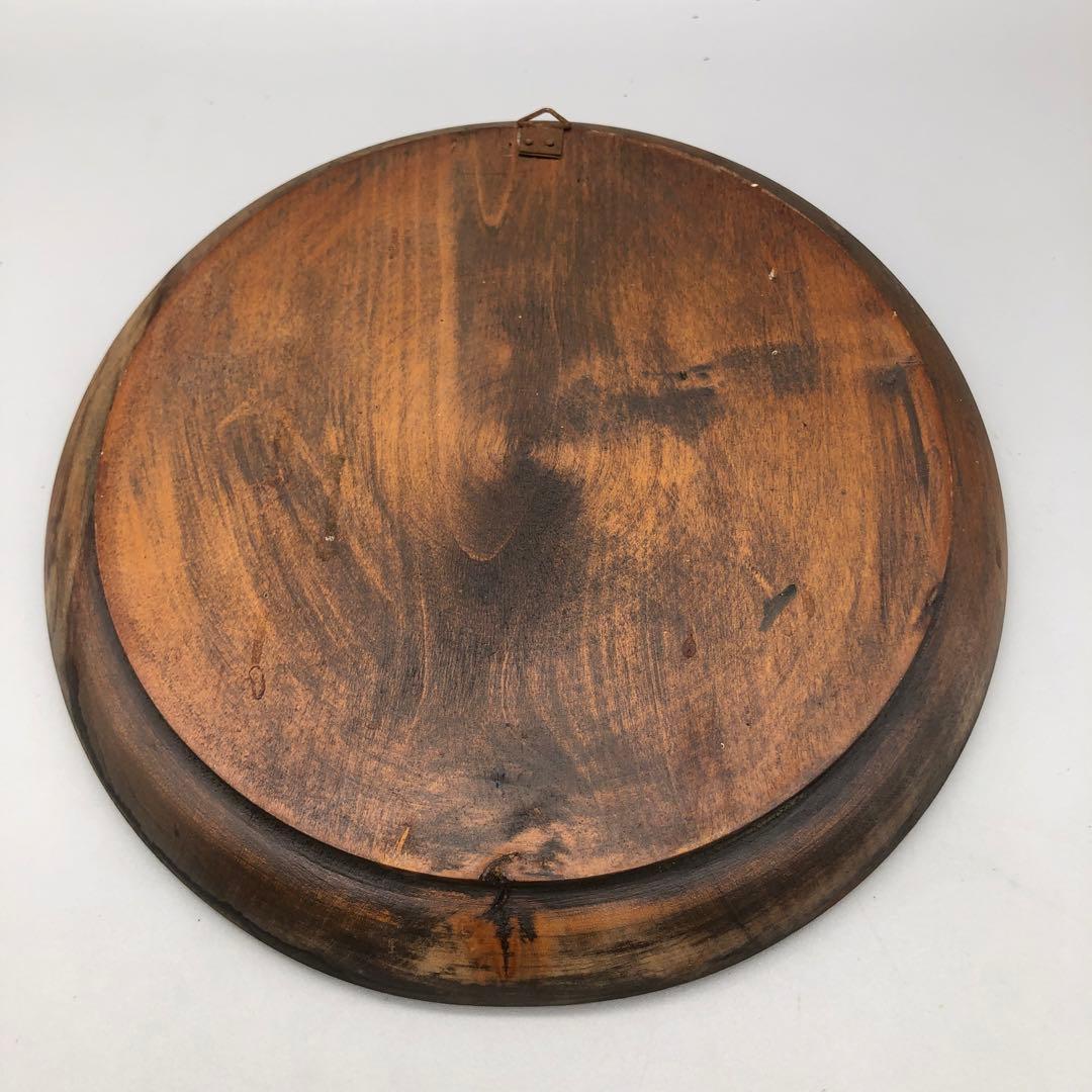 ノルウェー伝統装飾様式ローズマリングフラワー手描き飾り皿プレート民芸品２点セット