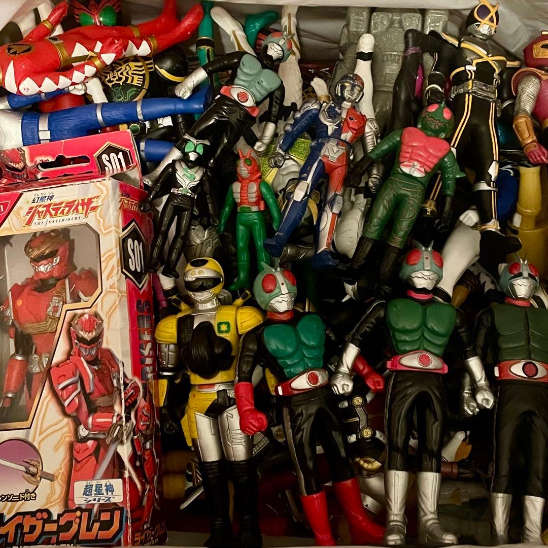 戦隊&仮面ライダー 他 ソフビ 70体 まとめ売り