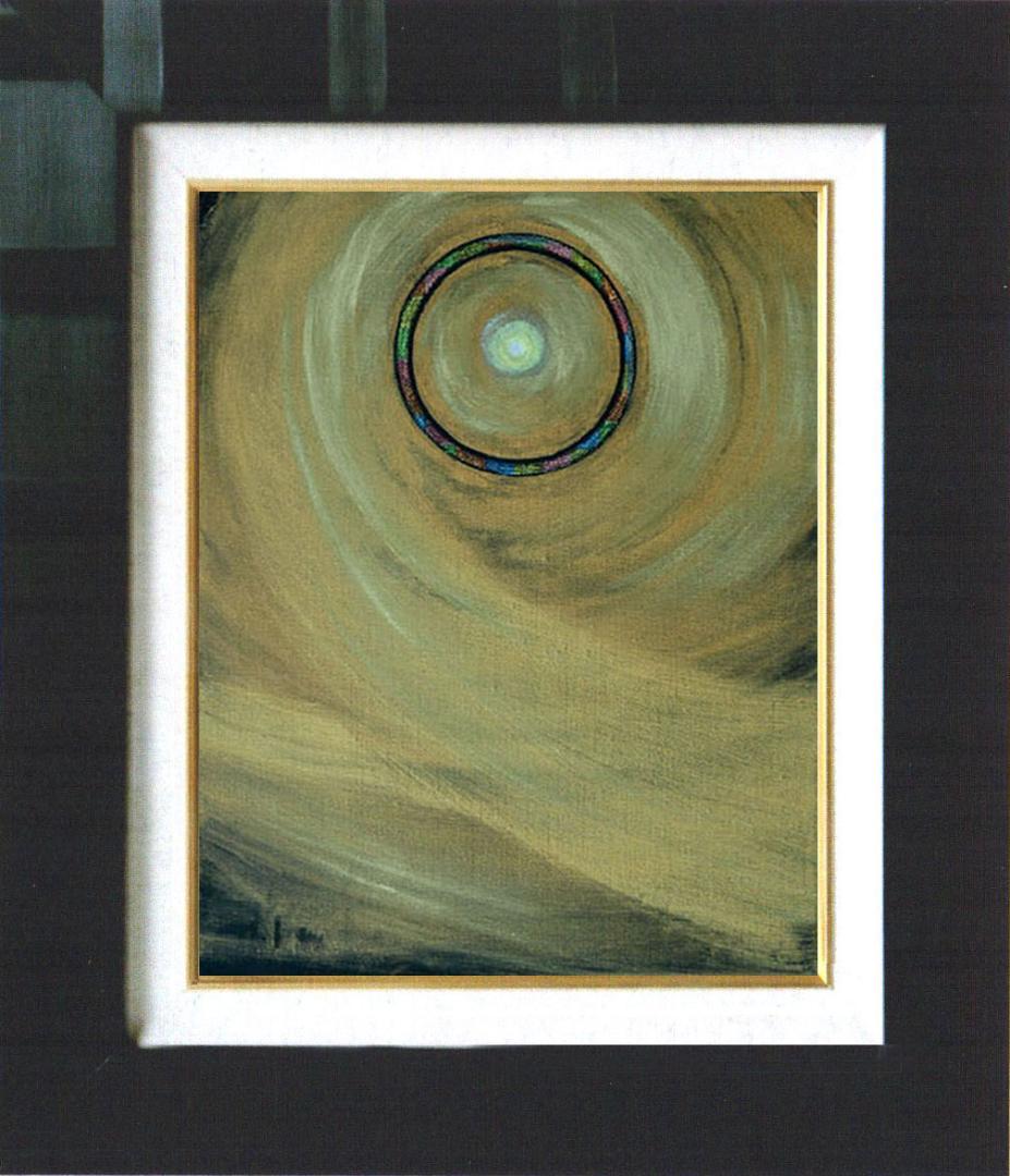 絵画インテリア 絵 額付(薄青緑) 油絵 F3-G172023 風景 祈り 希望