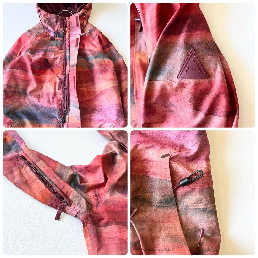 3258【美品】バートン　ジャケット ゴアテックス レディース ボーダー スノボ