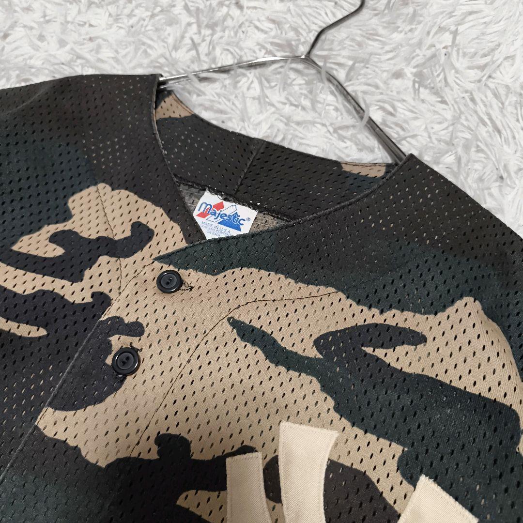 USA製 ニューヨークヤンキース カモフラ シャツ