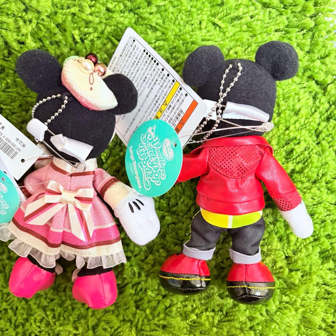 ディズニーランド　ミッキー　ミニー　パルパルーザ ぬいぐるみバッジ
