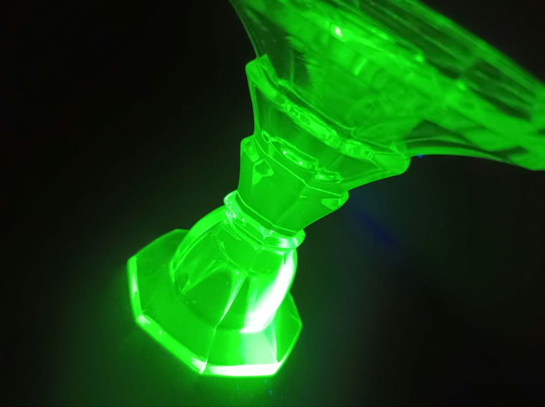 【希少】【美品】ウランガラス　イギリスアンティーク　1930年代