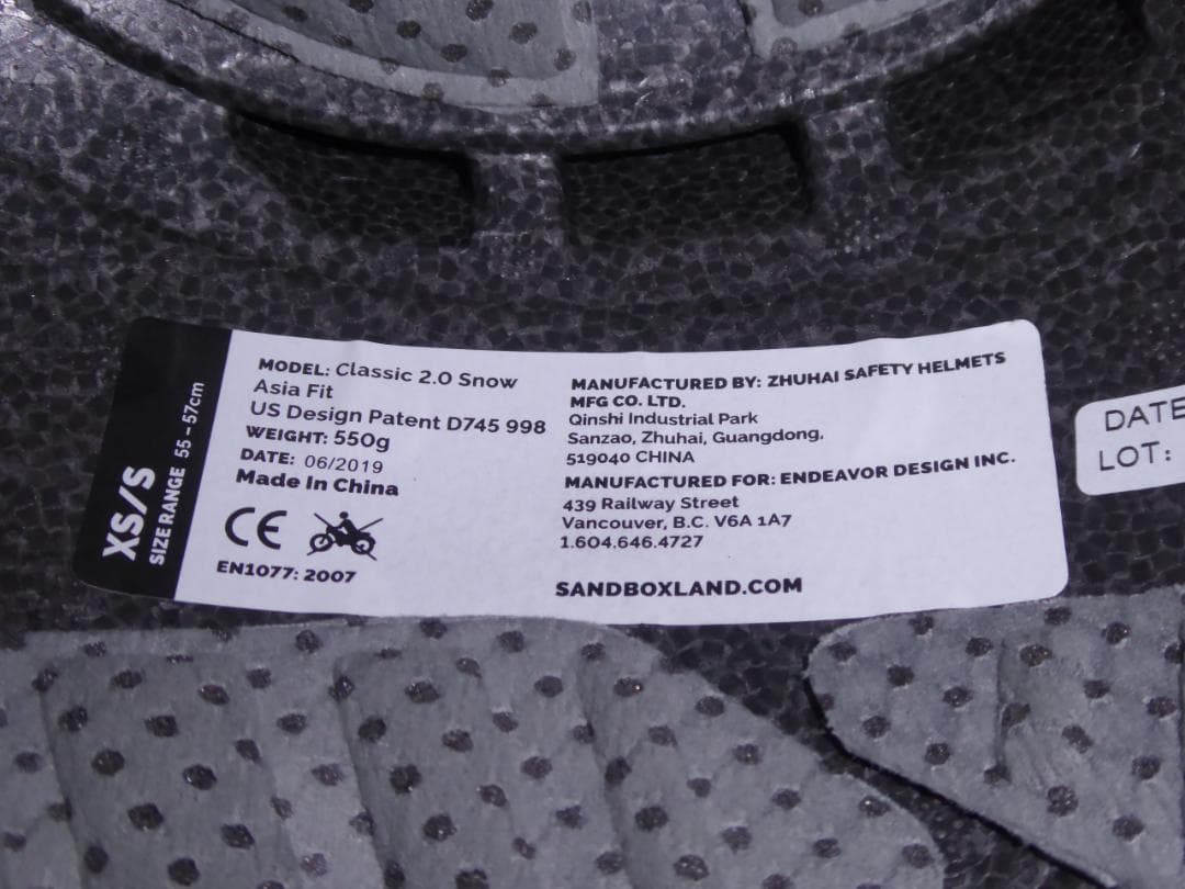 ■美品！sandbox CLASSIC 2.0 XS/Sサイズ 箱・付属品完備■