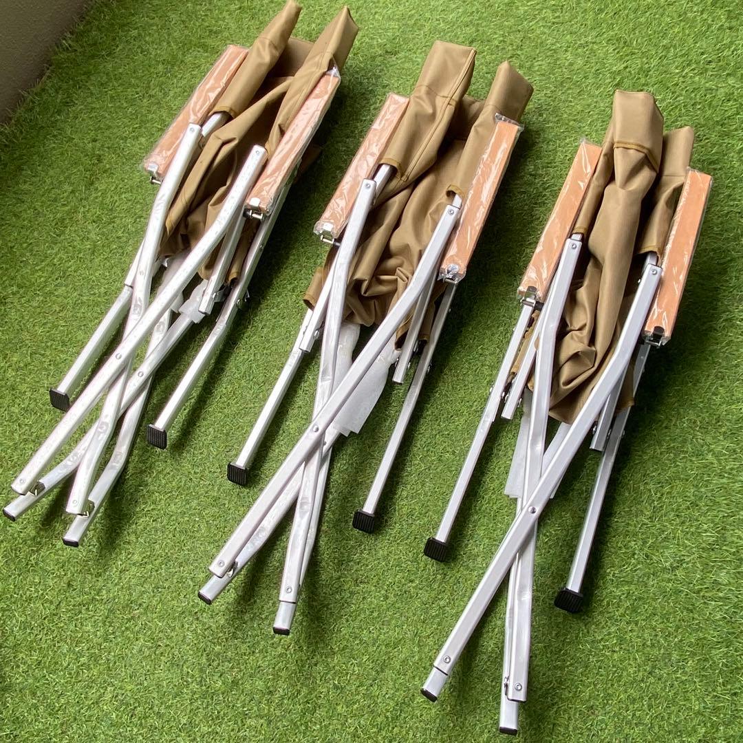 【新品スノーピークOEM品】ローチェア30 カーキ 3脚セット
