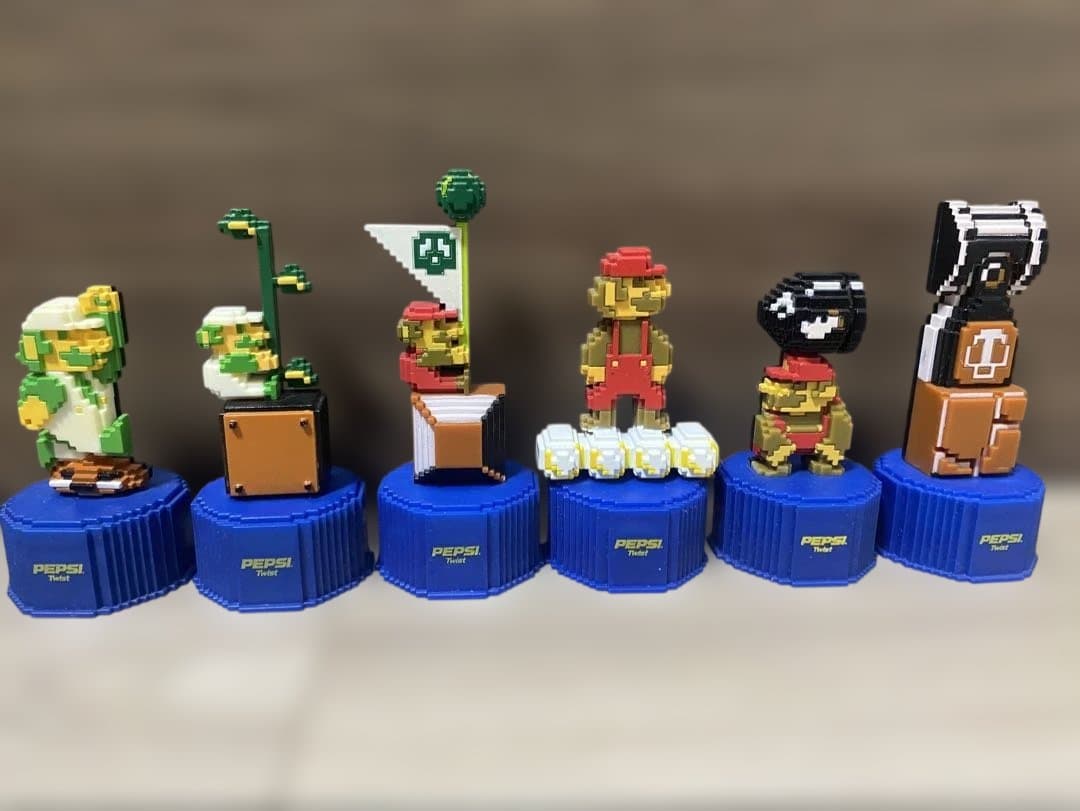 スーパーマリオブラザーズ　ペプシ　ボトルキャップ　29体