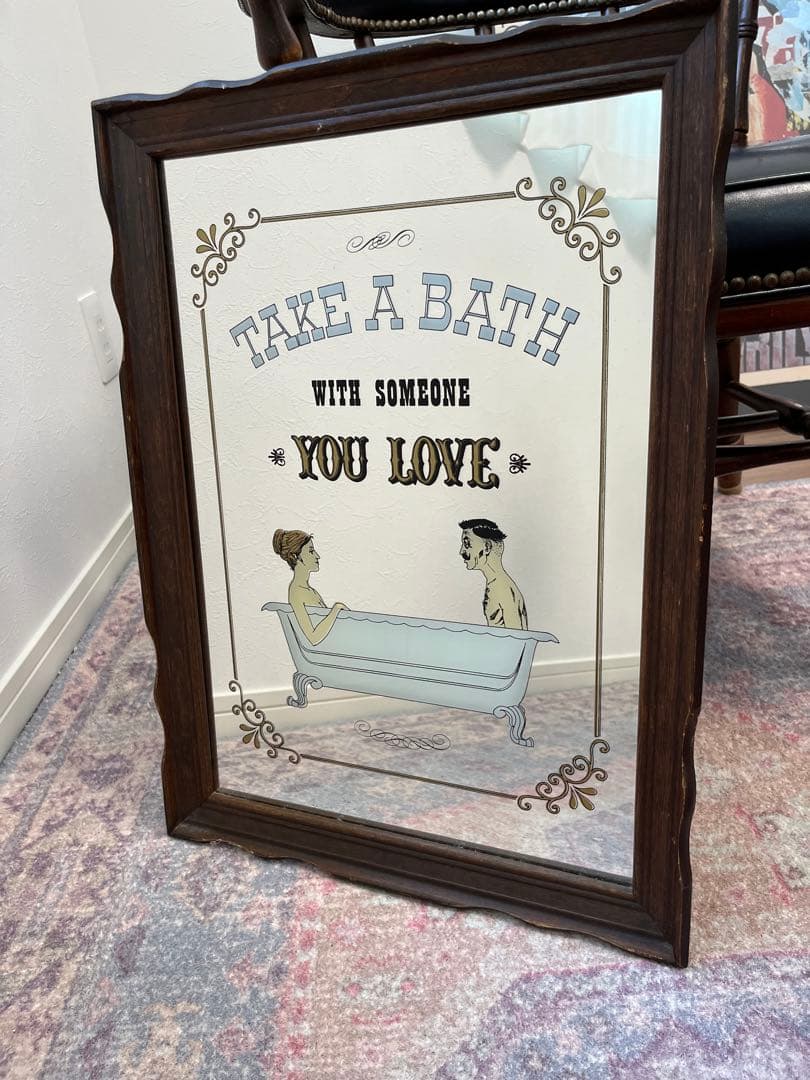 ヴィンテージ　壁掛け　ミラー　鏡