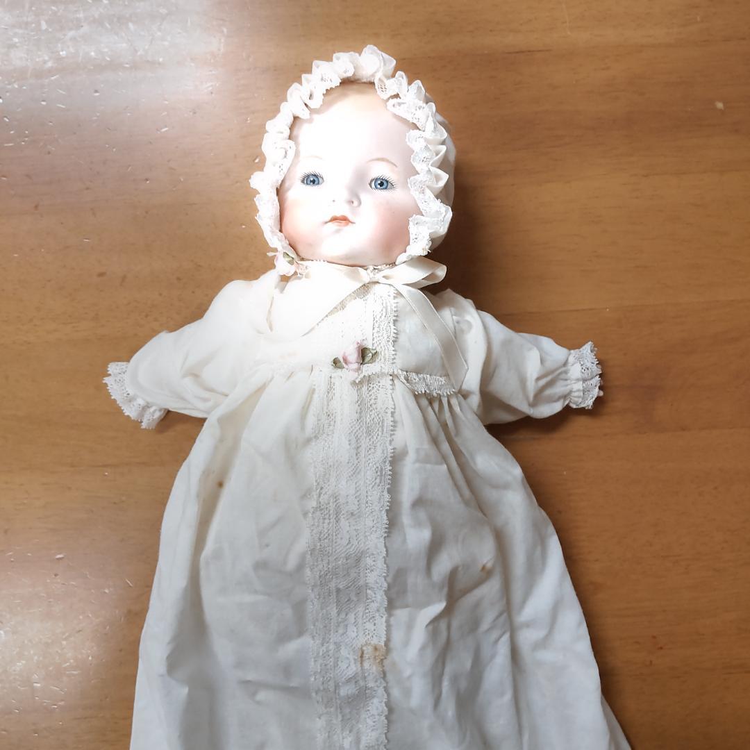 アーモンドマルセルタイプ　ベビードール　アンティーク風　人形　ブロカント　蚤の市