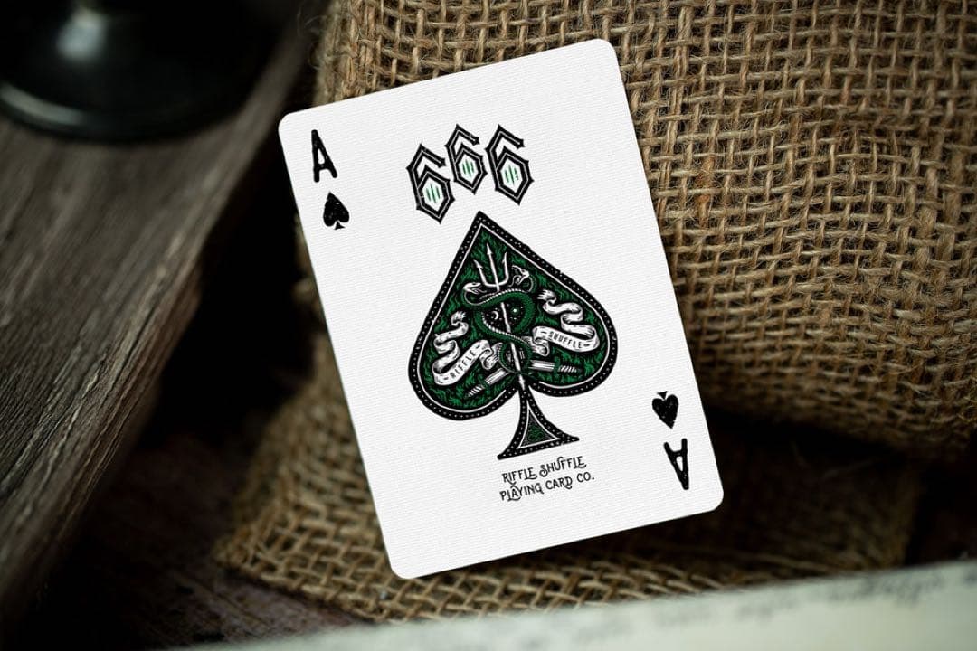 666 playing cards purple & emerald 4種セット