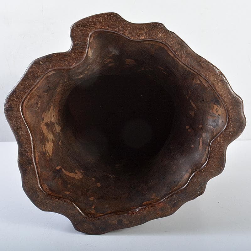 中国　唐木天然木瘤木　大筆筒　高さ約21㎝　重さ約2.7㎏　T　7709CE