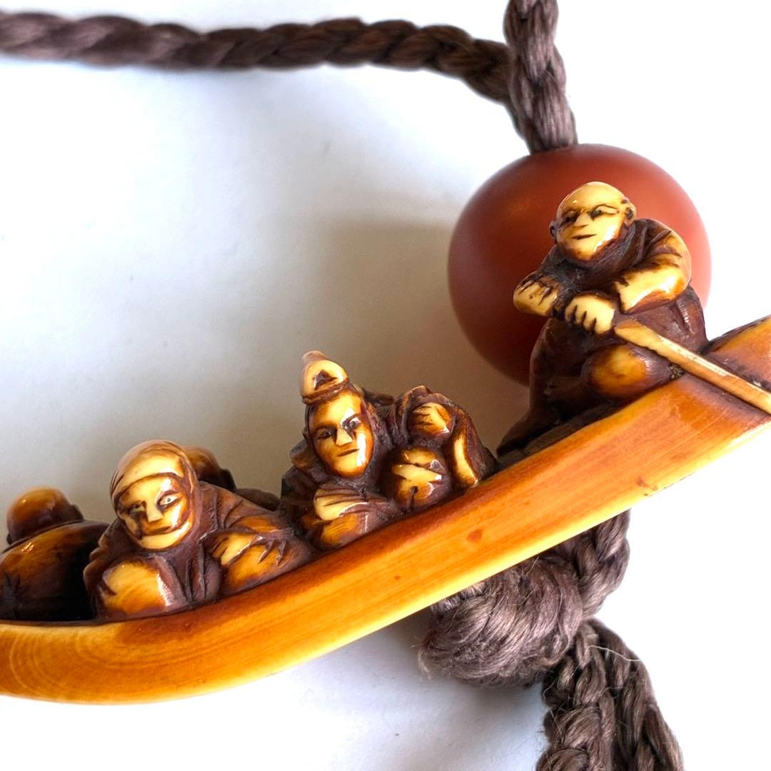 時代物　孔雀蒔絵印籠　梶川