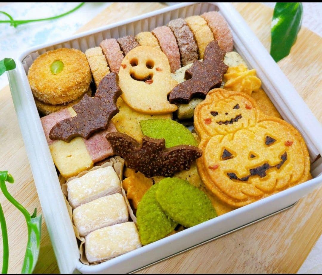 のり　クッキー缶【ハロウィン】✕３　宅急便発送