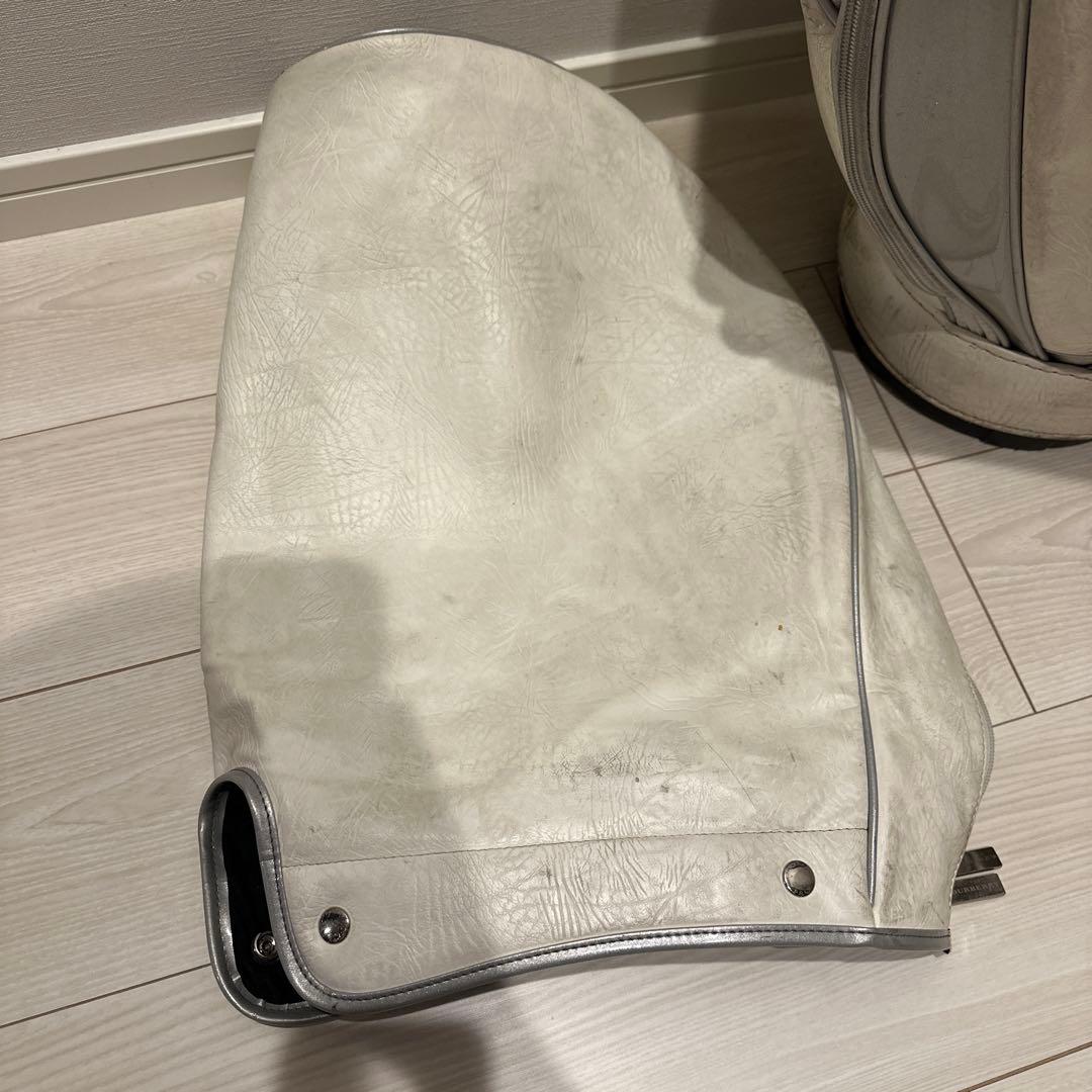 BURBERRY GOLF キャディバッグ ホワイト/グレー　ゴルフ　バッグ