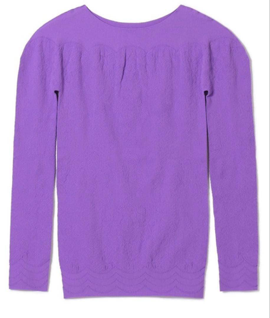 チャコット　ノーソーイングニット　パープル