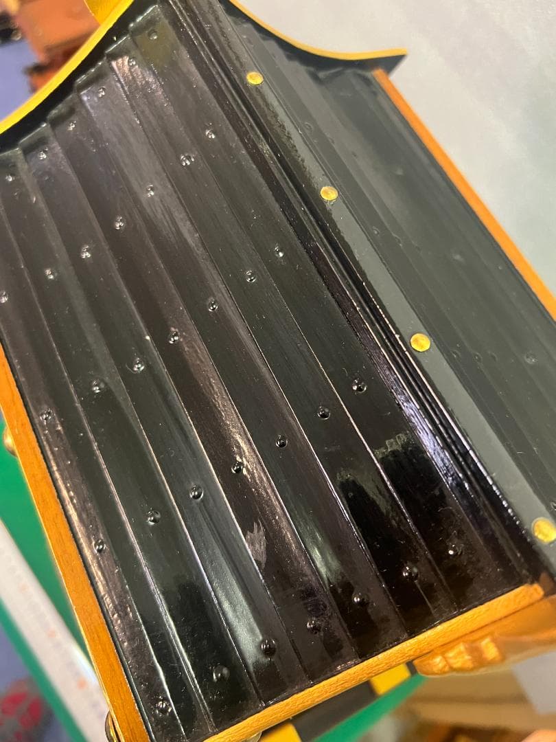 【独法師】A-9 手製山鉾　笠鉾　社殿　拝殿神具神棚　手造レア1点物