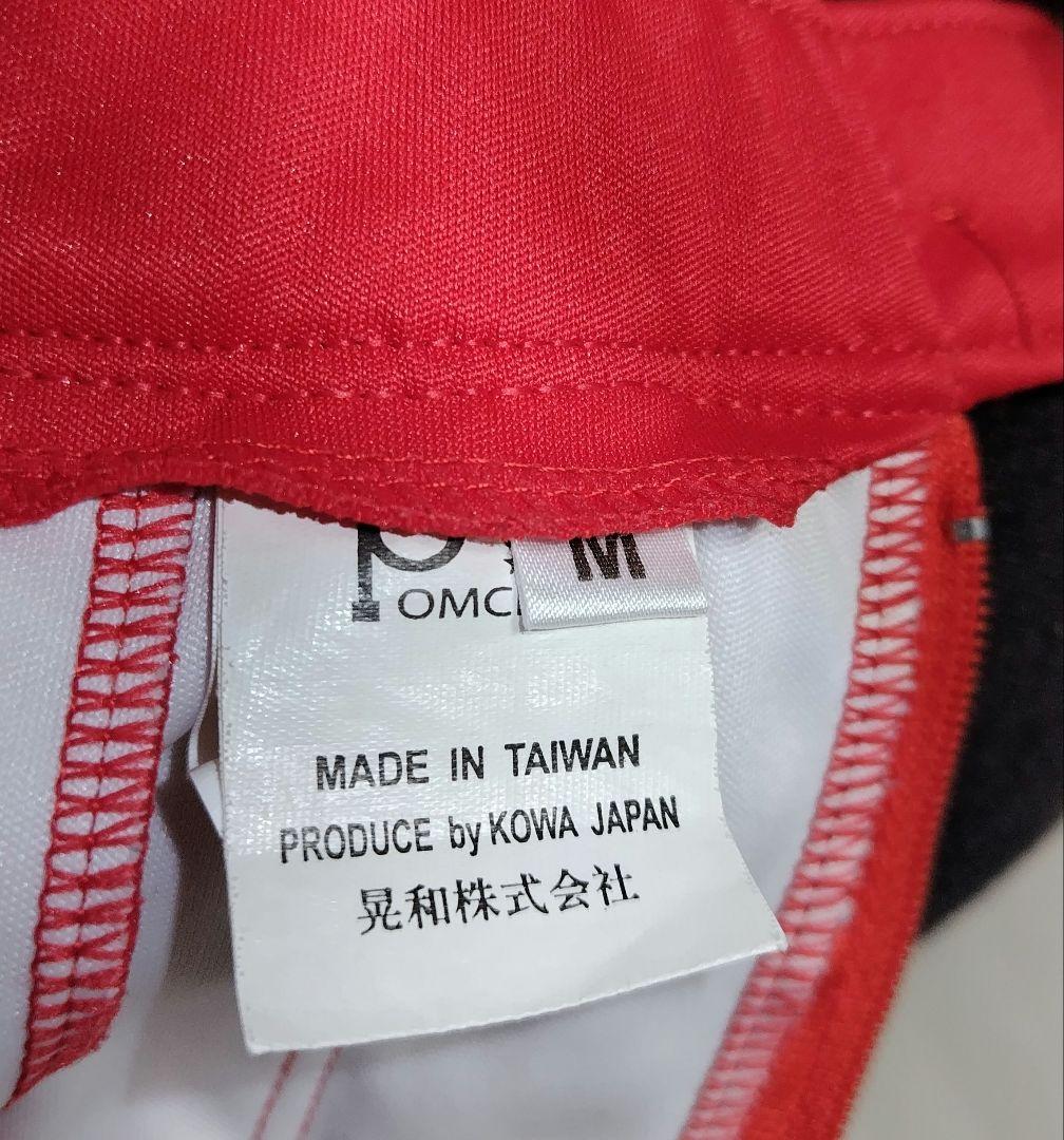 ポムシェ　赤 プリーツスカート M 　赤アンスコ