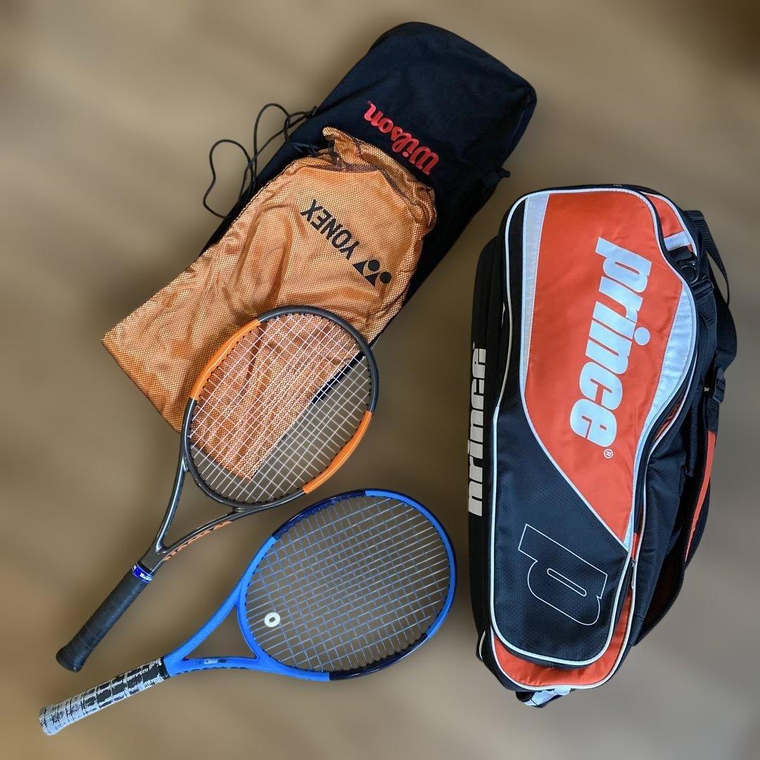 硬式テニスセット　ラケット2本　バッグ