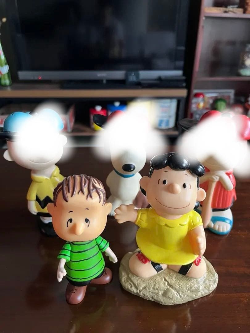 80s ビンテージ スヌーピー SNOOPY フィギュア ソフビ 貯金箱 セット