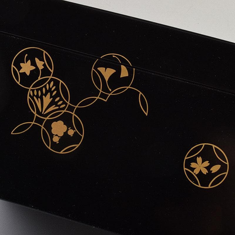 茶道具　岡本陽斉作　七宝蒔絵　利休茶箱　棗など　八点一式　共箱　U　R9271B