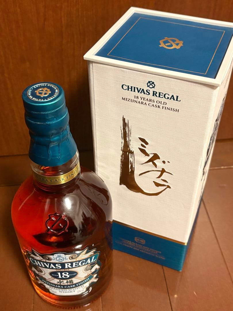 新品未開封【CHIVAS REGAL】18年 ミズナラ 700ml 箱付