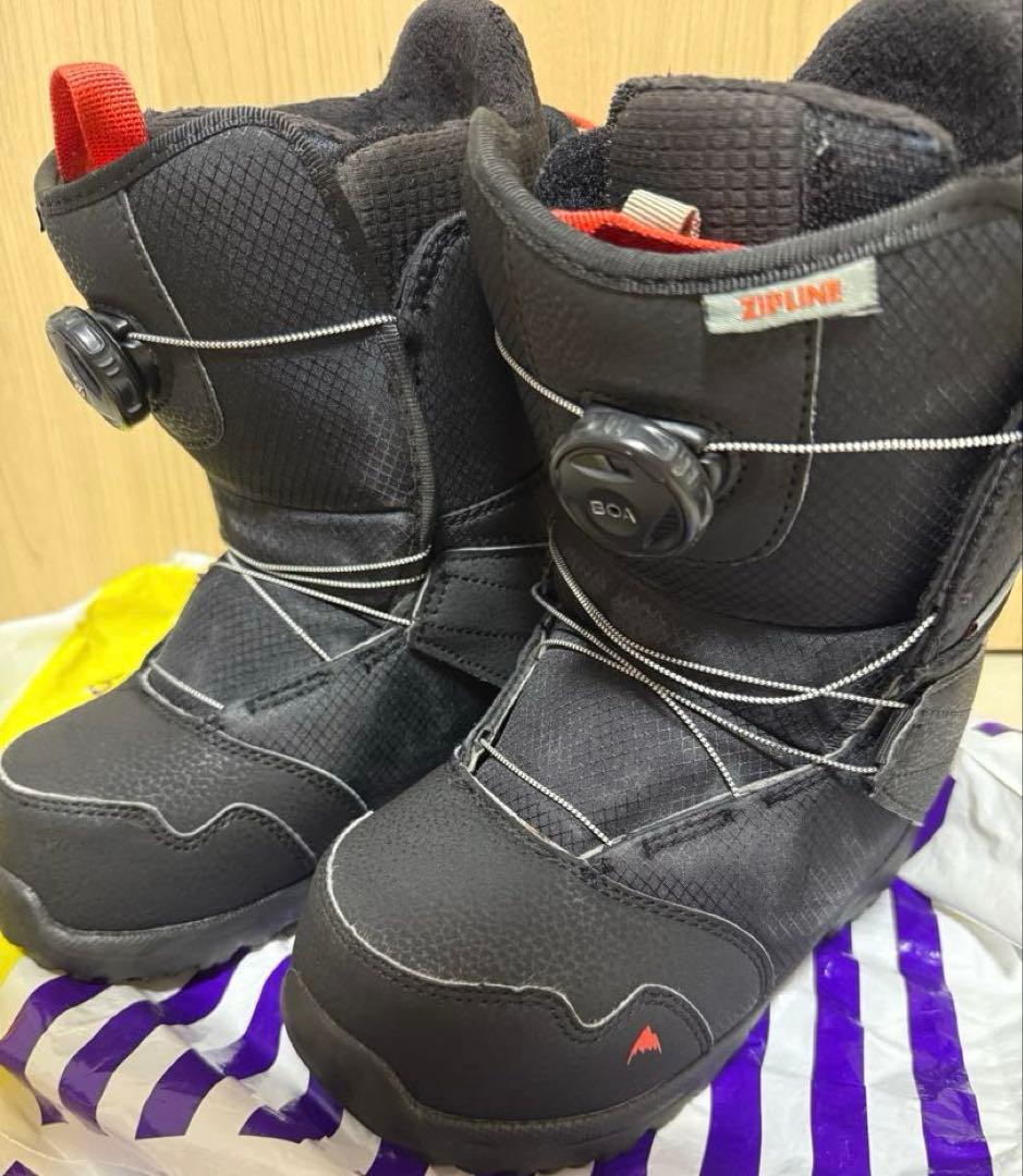 ZIPLINE スノーボードブーツ 子ども用 ブラック 22センチ