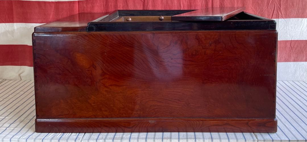 ☆長火鉢・熱燗2個他銅板.引き出し5個、エクセレント昭和レトロ骨董品アンティーク