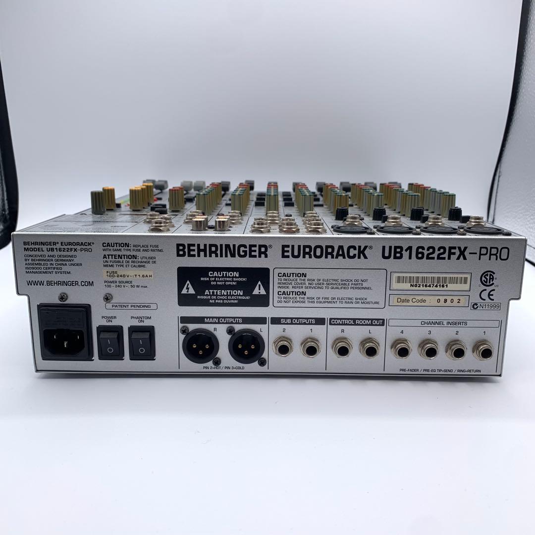 ベリンガー　EURORACK UB1622FX-PRO ミキサー
