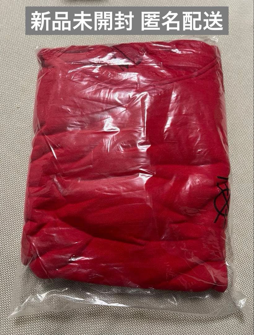 【新品未開封】東方神起 HOODIE RED ユノ チャンミン