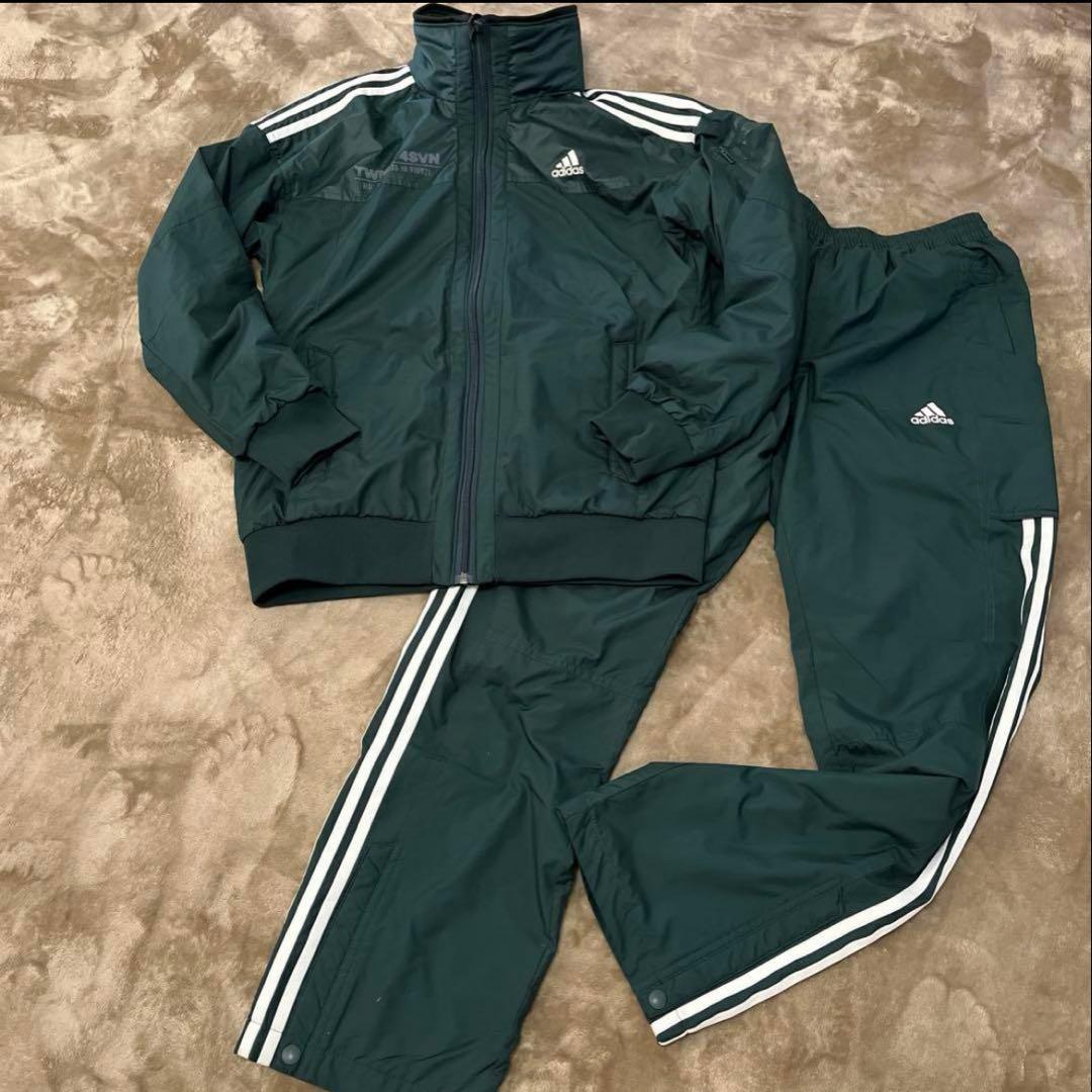 アディダス ジャージ上下セットアップ あったかい裏起毛 シャカシャカ ウィンブレ