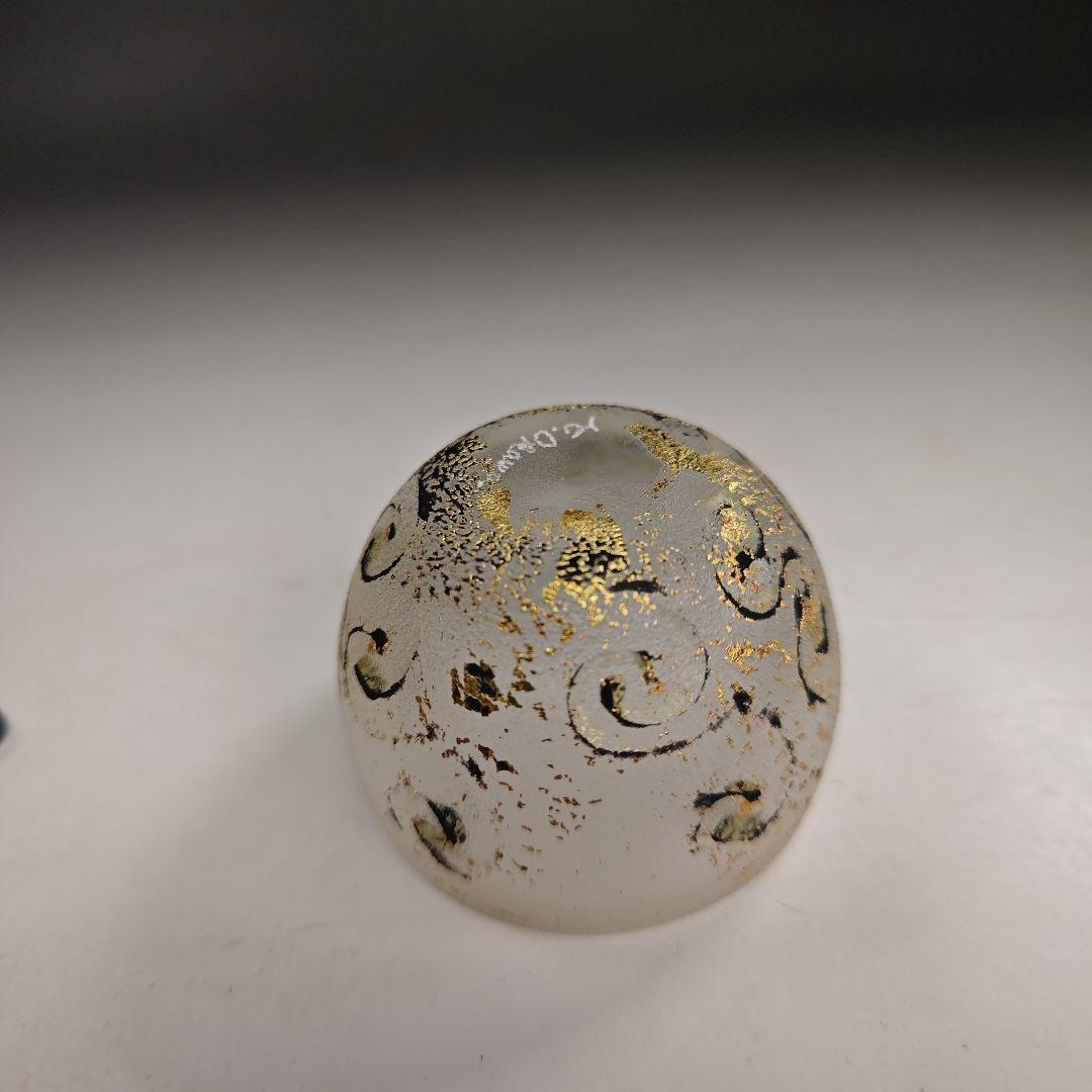 イ824 茶器『大川薫作』『硝子　薄器　共箱』ガラス　棗