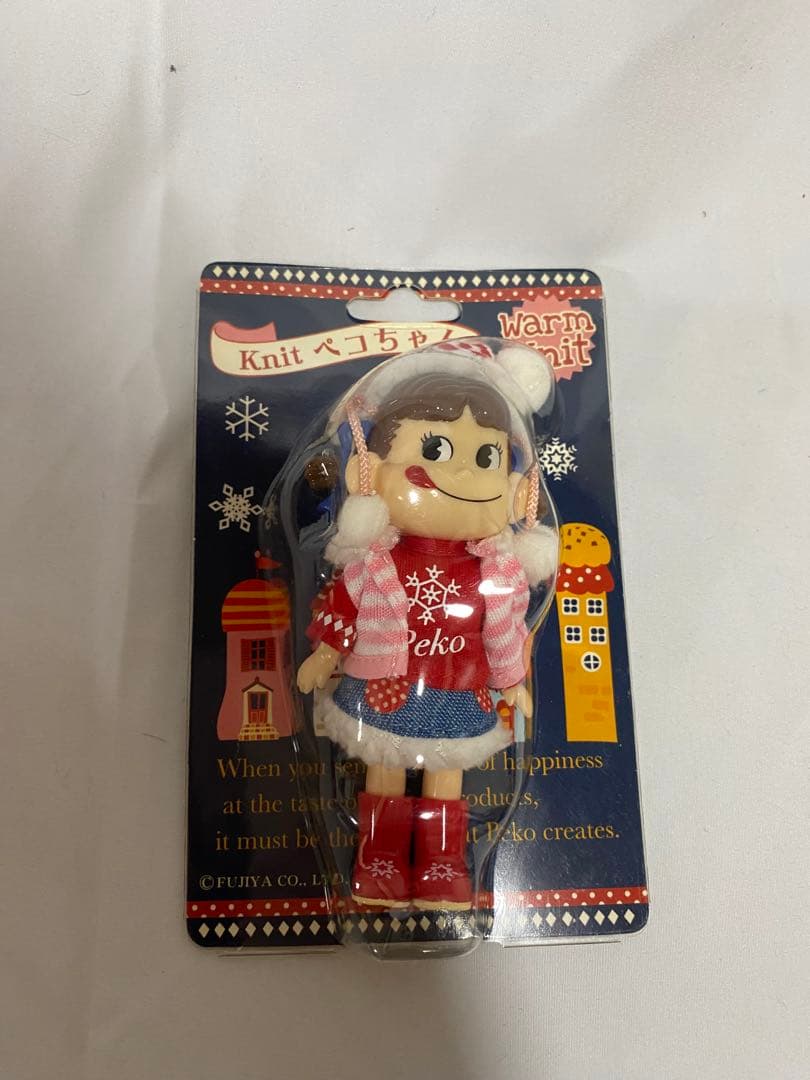 ペコちゃん人形　5個セット オーバーオール　ラブリー　クリスマス　ウィンター
