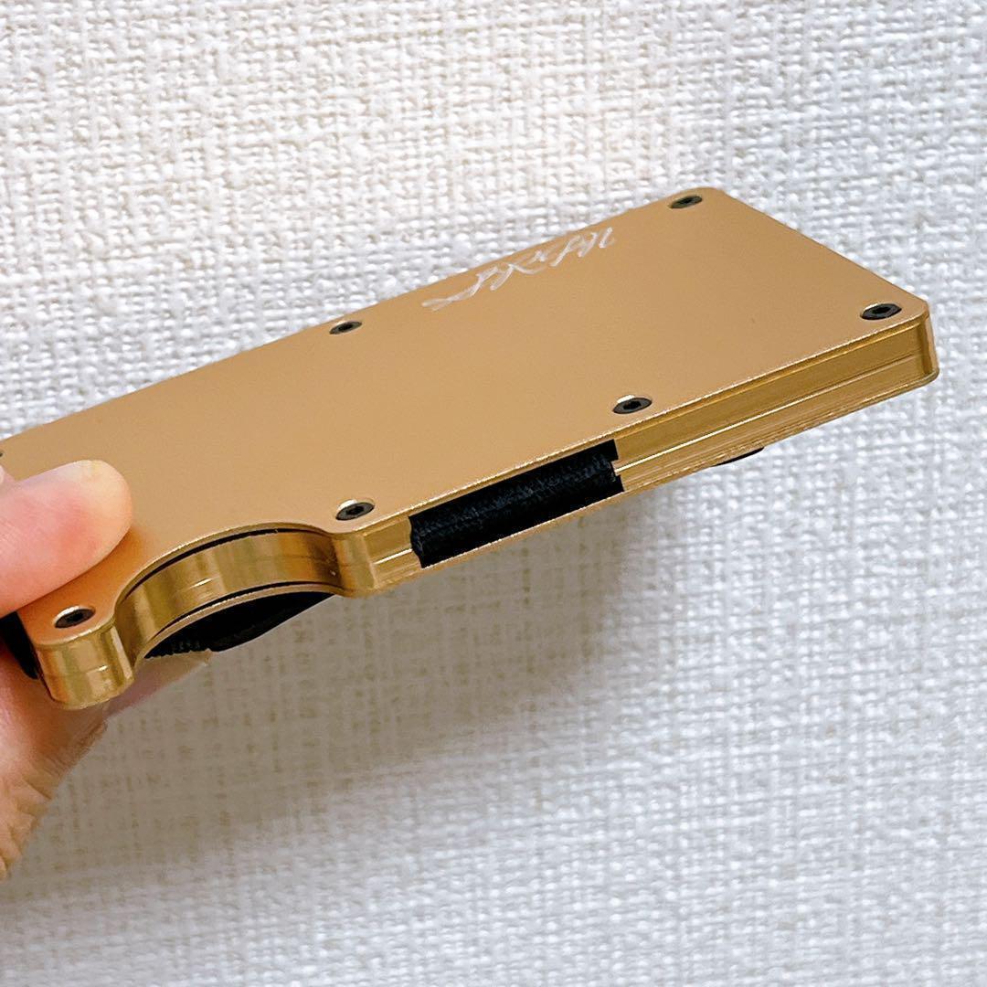 薄い財布 マネーバンド キャッシュレス アルミニウム カードケース