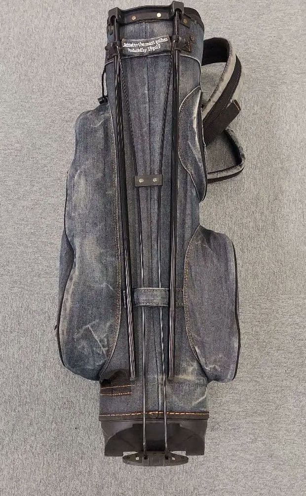 デニムダメージビンテージ風 ゴルフスタンドバッグ