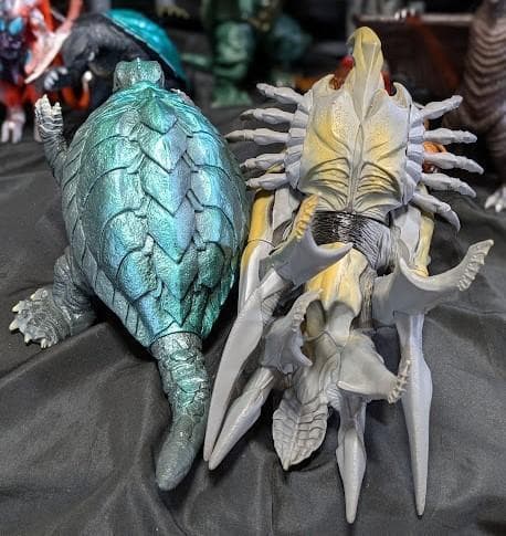 昭和～平成ガメラ＆登場怪獣（バンダイ）＆ビッグサイズソフビ他１７体セット＋３