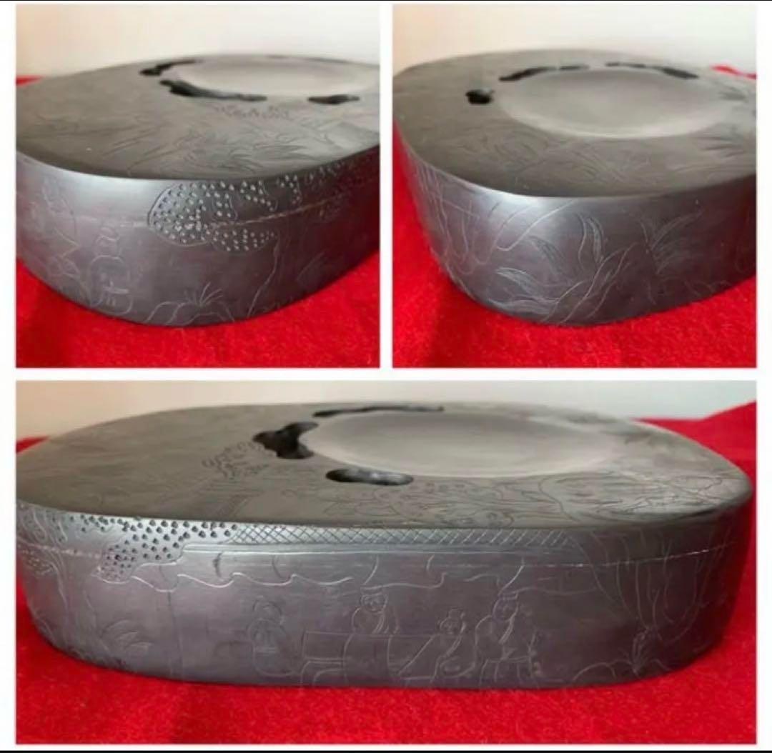 [極上品] 宋時代　文房四宝 中国美術・書道具/名石・端渓硯/老坑；石友铭 在铭