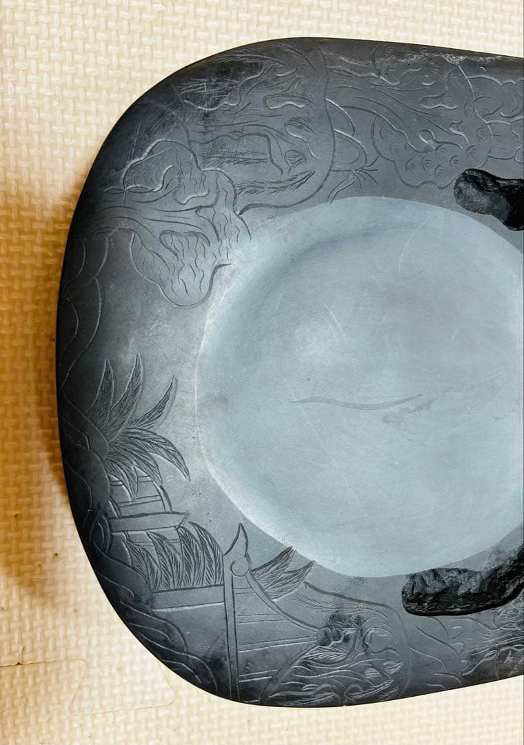 [極上品] 宋時代　文房四宝 中国美術・書道具/名石・端渓硯/老坑；石友铭 在铭