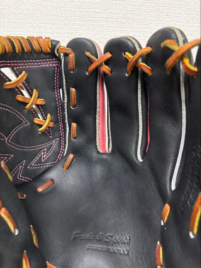 ZETTプロステイタス　ピッチャー用　軟式グローブ桜刺繍