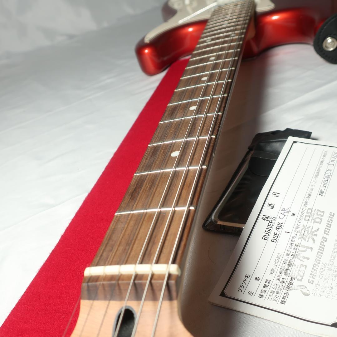 美品 BUSKERS エレキギター ギグバッグ＆ストラップ＆フレットガード付