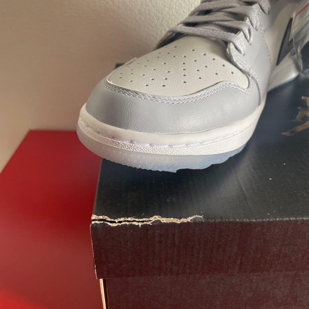 新品 NIKE エアジョーダン1 ロー ウルフグレー ゴルフシューズ28.5