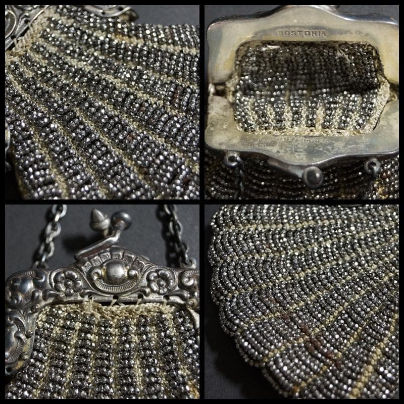 ドール お人形用 ドイツ製BOSTONIA GER SILVER バッグ