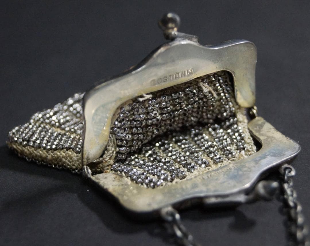 ドール お人形用 ドイツ製BOSTONIA GER SILVER バッグ