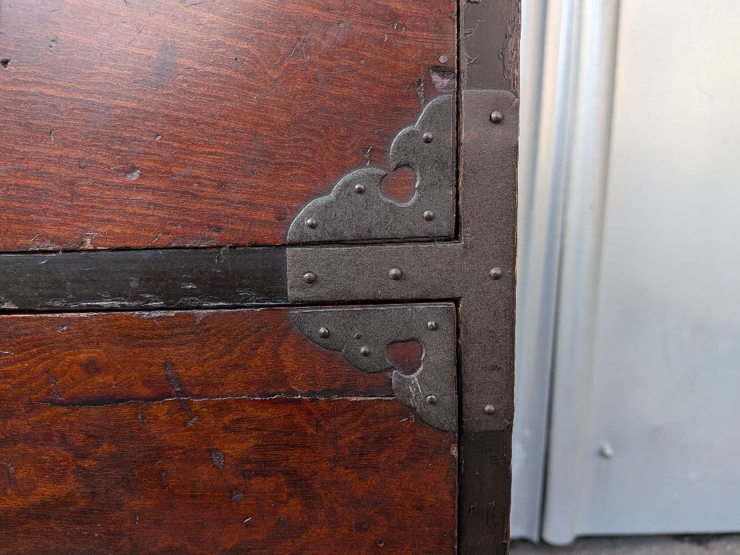 前欅庄内箪笥　時代箪笥船箪笥和箪笥和家具アンティーク骨董　今週末取り下げ予定