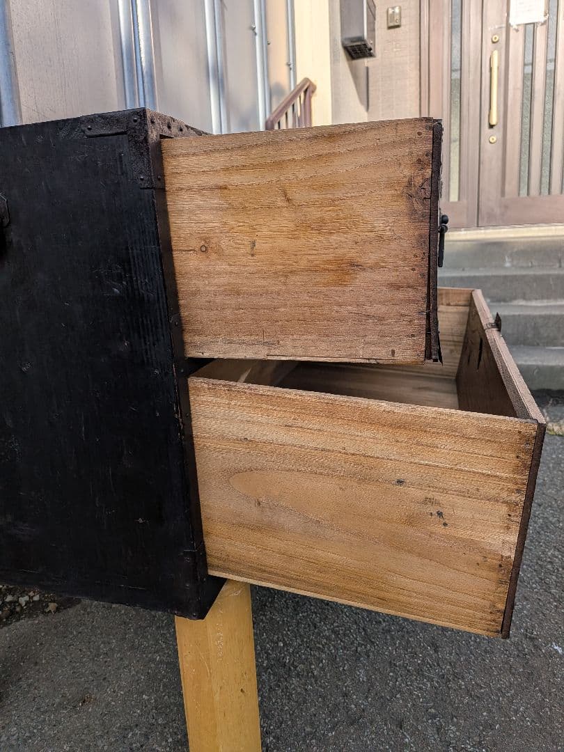 前欅庄内箪笥　時代箪笥船箪笥和箪笥和家具アンティーク骨董　今週末取り下げ予定