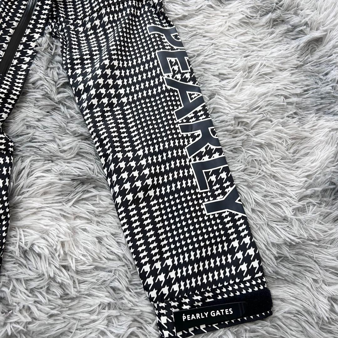 新品　パーリーゲイツ　ワンピース　レインウェア　千鳥柄　ストレッチ　サイズ1